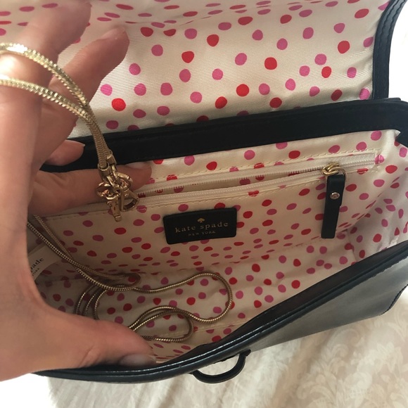 kate spade Bags Kate Spade Black Bag With Gold Chain Poshmark